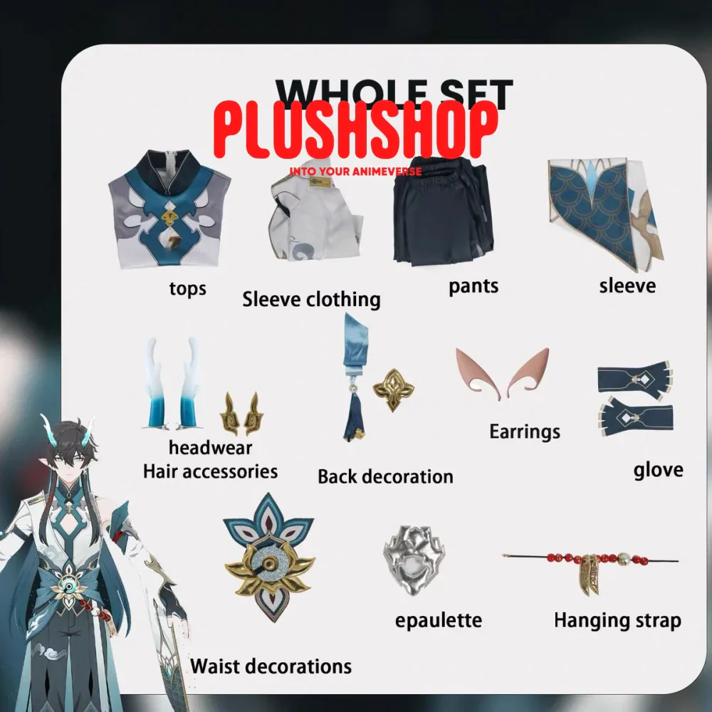Honkai Starrail Danheng Imbibitor Lunae Cosplay Costume Full Set - Image 5